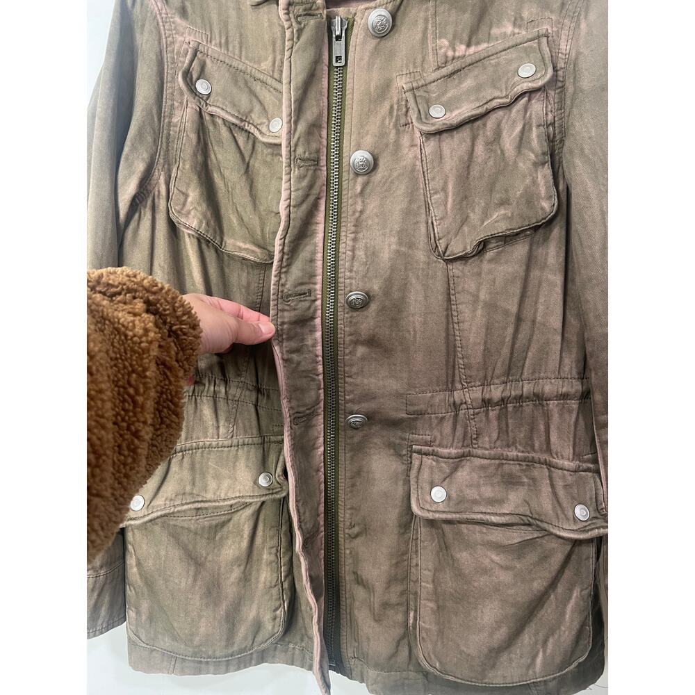 Free People Women's Not Your Brothers Surplus Jacket Military Army Cargo Size S - Picture 10 of 12